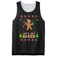 Lets Get Baked Ugly - Weed Christmas Gift Xmas Mesh Reversible Basketball Jersey Tank