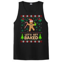 Lets Get Baked Ugly - Weed Christmas Gift Xmas PosiCharge Competitor Tank