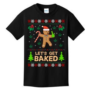 Lets Get Baked Ugly - Weed Christmas Gift Xmas Kids T-Shirt