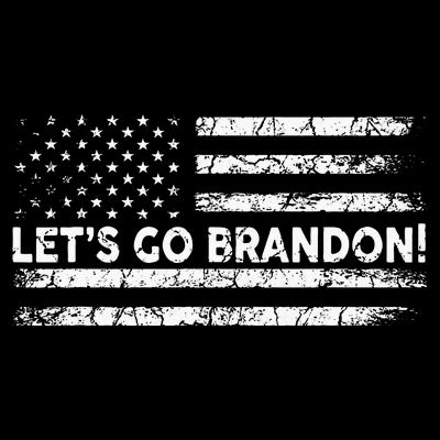 Lets Go Brandon Joe Biden Chant Impeach Biden USA Flag T-Shirt
