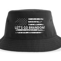 Lets Go Brandon Joe Biden Chant Impeach Biden USA Flag Sustainable Bucket Hat