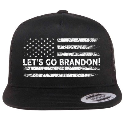 Lets Go Brandon Joe Biden Chant Impeach Biden USA Flag Flatbill Hat