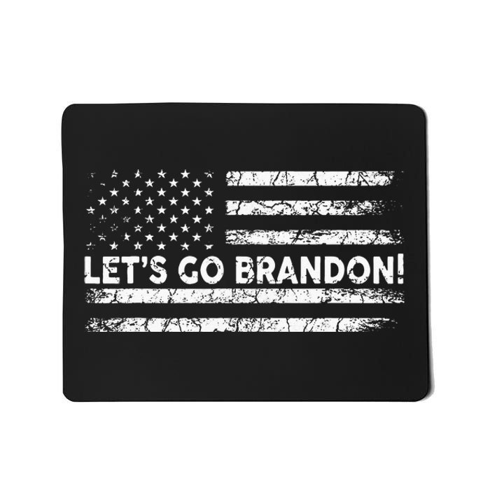 Lets Go Brandon Joe Biden Chant Impeach Biden USA Flag Mousepad