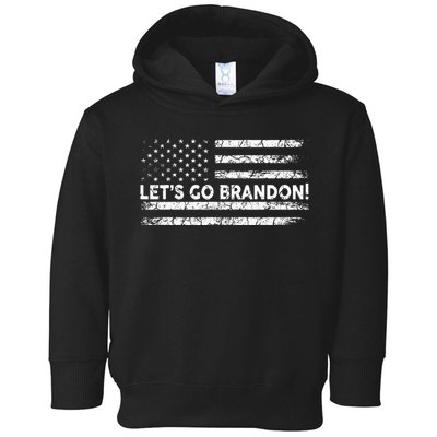 Lets Go Brandon Joe Biden Chant Impeach Biden USA Flag Toddler Hoodie