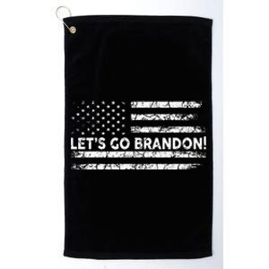 Lets Go Brandon Joe Biden Chant Impeach Biden USA Flag Platinum Collection Golf Towel