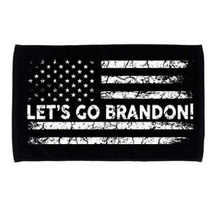 Lets Go Brandon Joe Biden Chant Impeach Biden USA Flag Microfiber Hand Towel