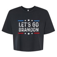 Lets Go Brandon Lets Go Brandon Funny Bella+Canvas Jersey Crop Tee