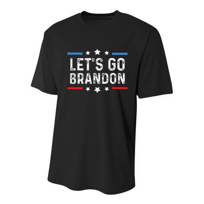 Lets Go Brandon Lets Go Brandon Funny Youth Performance Sprint T-Shirt