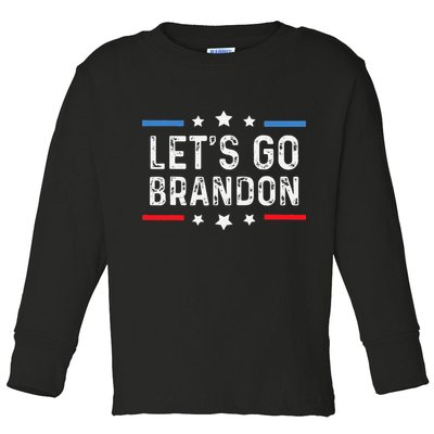 Lets Go Brandon Lets Go Brandon Funny Toddler Long Sleeve Shirt