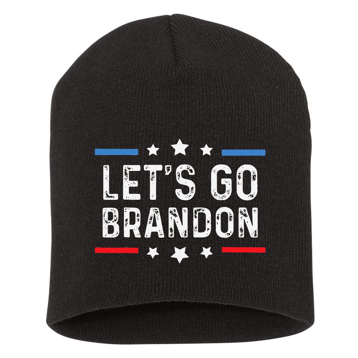 Lets Go Brandon Lets Go Brandon Funny Short Acrylic Beanie