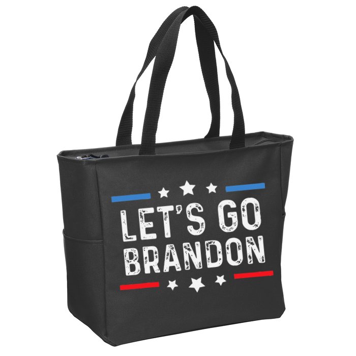 Lets Go Brandon Lets Go Brandon Funny Zip Tote Bag