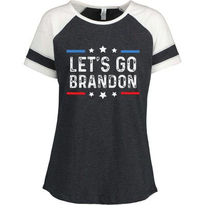 Lets Go Brandon Lets Go Brandon Funny Enza Ladies Jersey Colorblock Tee