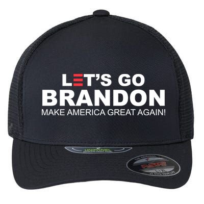 Let's Go Brandon Make American Great Again Flexfit Unipanel Trucker Cap