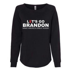 Let's Go Brandon Make American Great Again Womens California Wash Sweatshirt