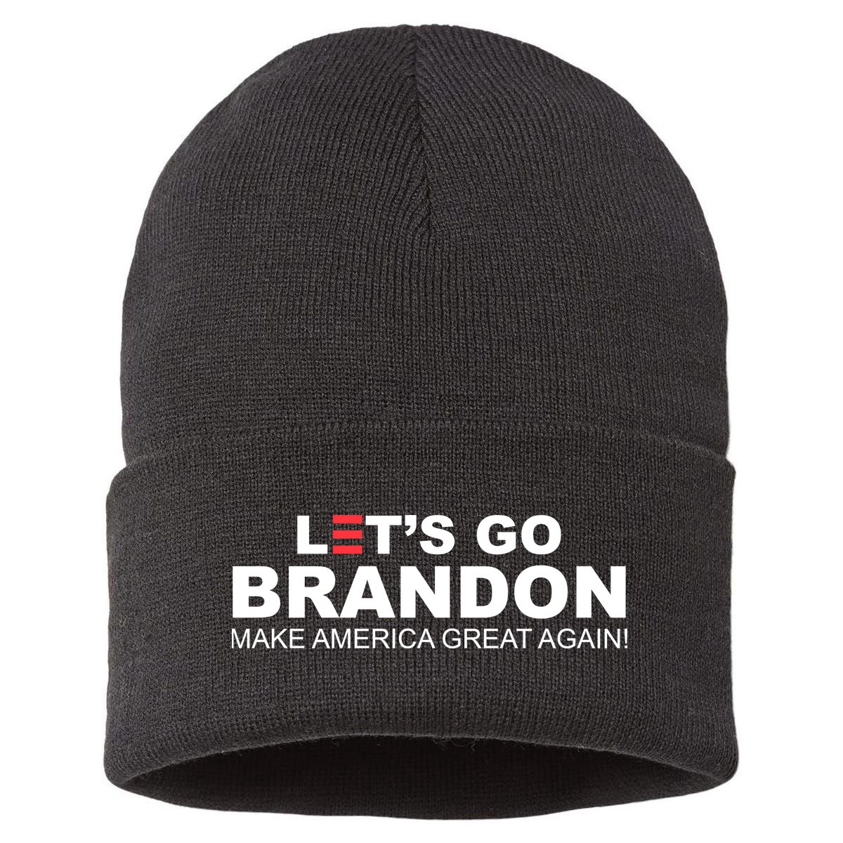 Let's Go Brandon Make American Great Again Sustainable Knit Beanie