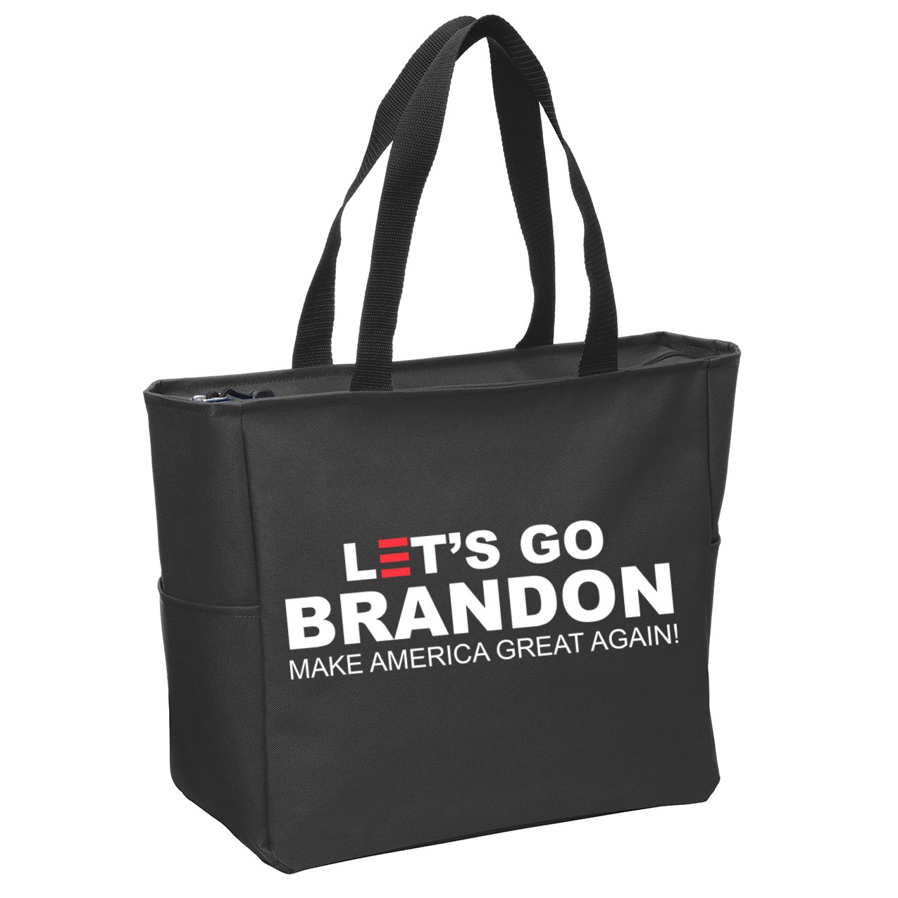 Let's Go Brandon Make American Great Again Zip Tote Bag