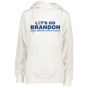 Let's Go Brandon Make American Great Again Womens Funnel Neck Pullover Hood