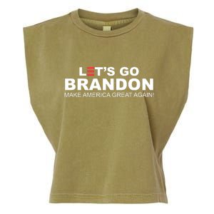 Let's Go Brandon Make American Great Again Garment-Dyed Women's Muscle Tee