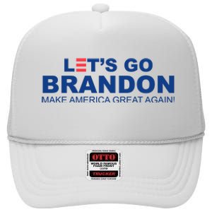 Let's Go Brandon Make American Great Again High Crown Mesh Back Trucker Hat