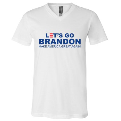 Let's Go Brandon Make American Great Again V-Neck T-Shirt