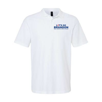 Let's Go Brandon Make American Great Again Softstyle Adult Sport Polo