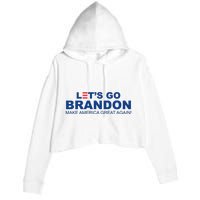 Let's Go Brandon Make American Great Again Crop Fleece Hoodie