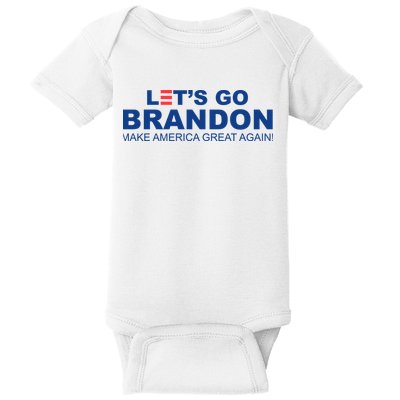 Let's Go Brandon Make American Great Again Baby Bodysuit