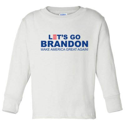 Let's Go Brandon Make American Great Again Toddler Long Sleeve Shirt