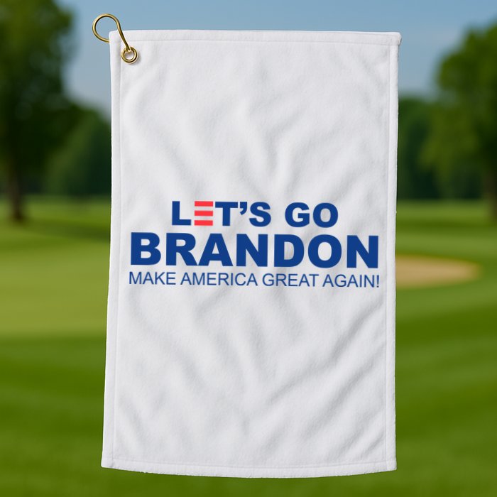 Let's Go Brandon Make American Great Again Golf Towel
