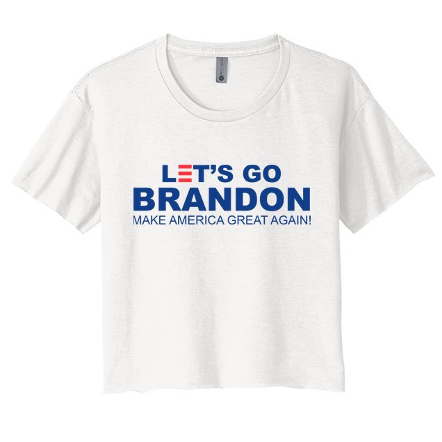 Let's Go Brandon Make American Great Again Crop Top