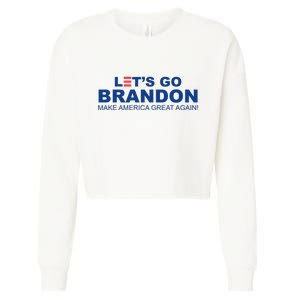 Let's Go Brandon Make American Great Again Cropped Pullover Crew