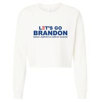 Let's Go Brandon Make American Great Again Cropped Pullover Crew