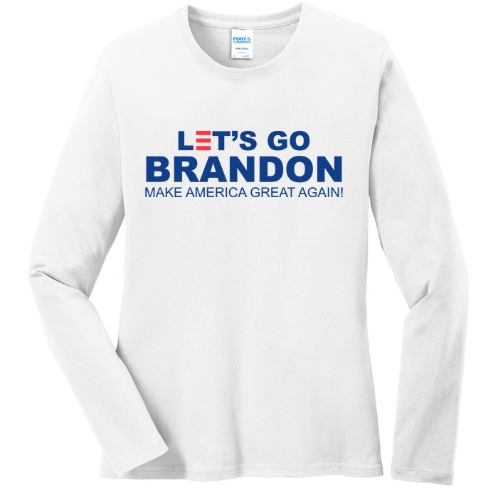 Let's Go Brandon Make American Great Again Ladies Long Sleeve Shirt