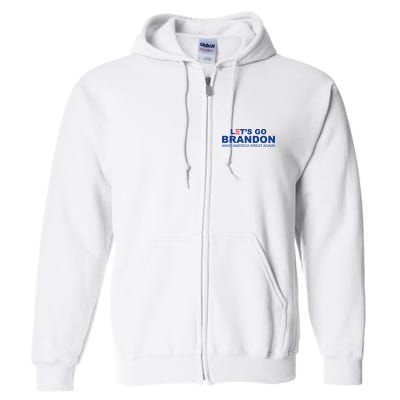 Let's Go Brandon Make American Great Again Full Zip Hoodie