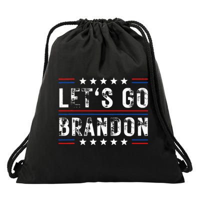 Lets Go Brandon Tee Funny Trendy Sarcastic Lets Go Brandon Drawstring Bag