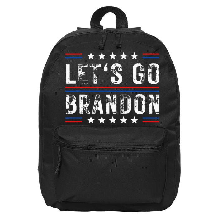 Lets Go Brandon Tee Funny Trendy Sarcastic Lets Go Brandon 16 in Basic Backpack