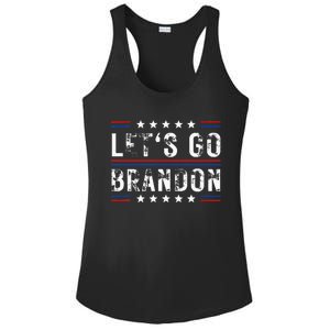 Lets Go Brandon Tee Funny Trendy Sarcastic Lets Go Brandon Ladies PosiCharge Competitor Racerback Tank