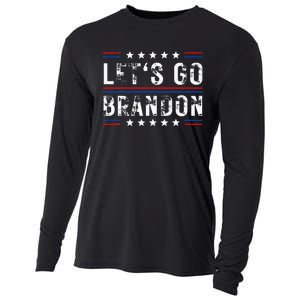 Lets Go Brandon Tee Funny Trendy Sarcastic Lets Go Brandon Cooling Performance Long Sleeve Crew