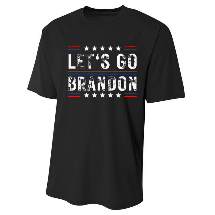 Lets Go Brandon Tee Funny Trendy Sarcastic Lets Go Brandon Performance Sprint T-Shirt