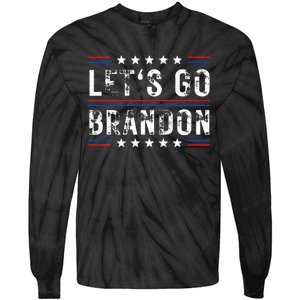 Lets Go Brandon Tee Funny Trendy Sarcastic Lets Go Brandon Tie-Dye Long Sleeve Shirt