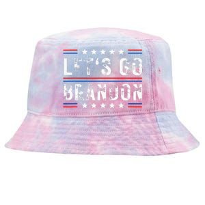 Lets Go Brandon Tee Funny Trendy Sarcastic Lets Go Brandon Tie-Dyed Bucket Hat