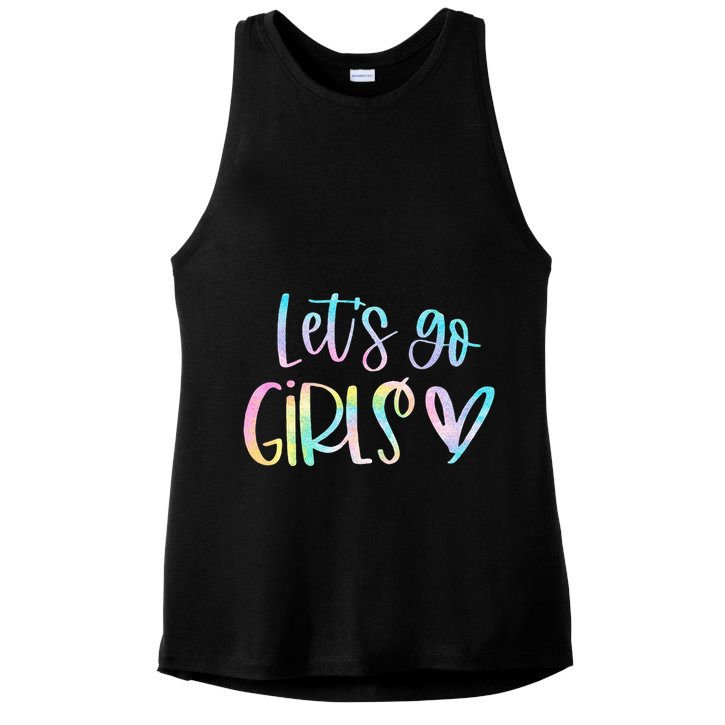 Lets Go Bachelorette Party Bridal Bride Trip Ladies PosiCharge Tri-Blend Wicking Tank