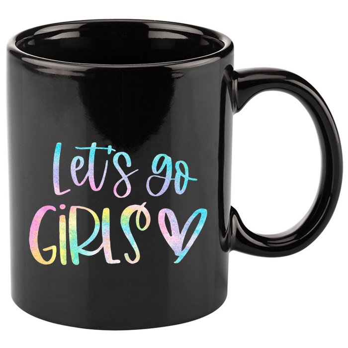 Lets Go Bachelorette Party Bridal Bride Trip 11oz C Handle Ceramic Mug