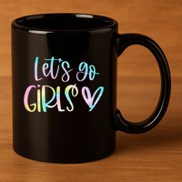 Lets Go Bachelorette Party Bridal Bride Trip 11oz C Handle Ceramic Mug