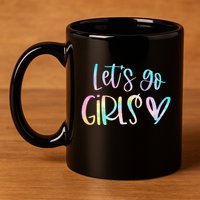 Lets Go Bachelorette Party Bridal Bride Trip 11oz C Handle Ceramic Mug