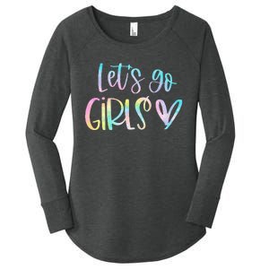 Lets Go Bachelorette Party Bridal Bride Trip Women's Perfect Tri Tunic Long Sleeve Shirt