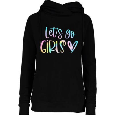 Lets Go Bachelorette Party Bridal Bride Trip Womens Funnel Neck Pullover Hood