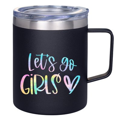 Lets Go Bachelorette Party Bridal Bride Trip 12oz Stainless Steel Coffee Mug