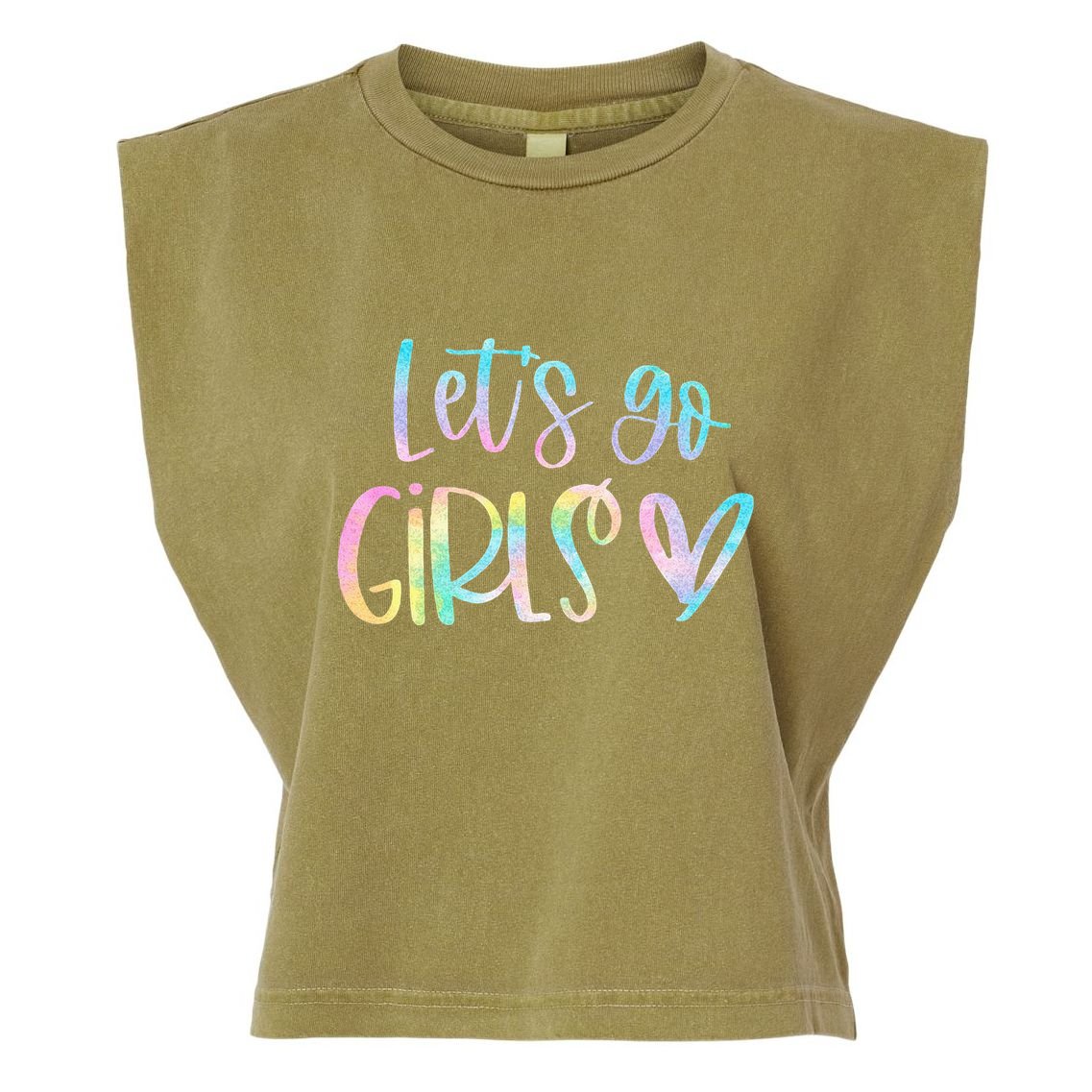 Lets Go Bachelorette Party Bridal Bride Trip Garment-Dyed Women's Muscle Tee
