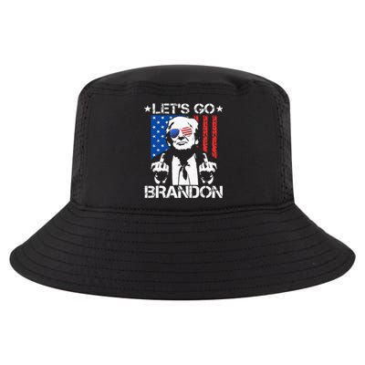 Lets Go Brandon Trump Middle Finger Flag Cool Comfort Performance Bucket Hat